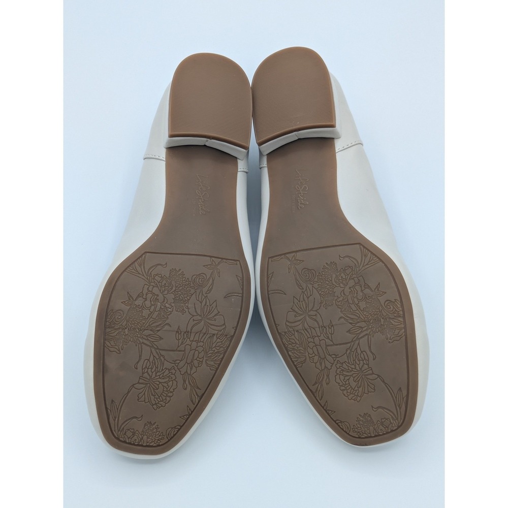 LifeStride Celine Loafers‎ 8W Cream Gold Bit Soft System Comfort Shoes - Picture 10 of 12